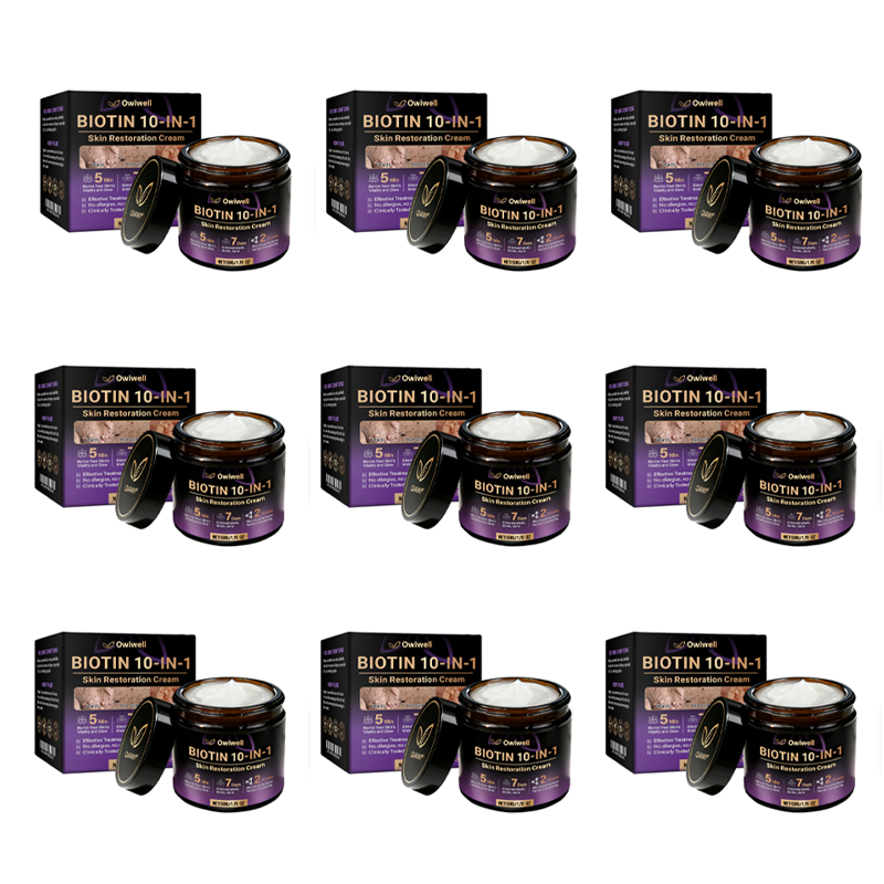 ✨Made and Shipped from USA ✨Owiwell® Biotin 10-in-1 Skin Restoration Cream 🍀