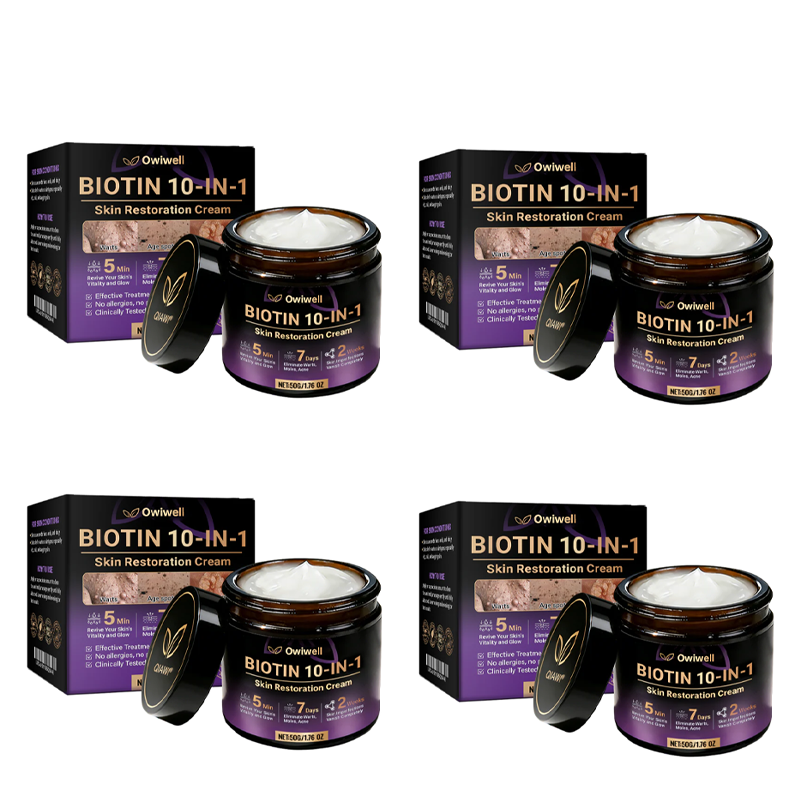 ✨Made and Shipped from USA ✨Owiwell® Biotin 10-in-1 Skin Restoration Cream 🍀