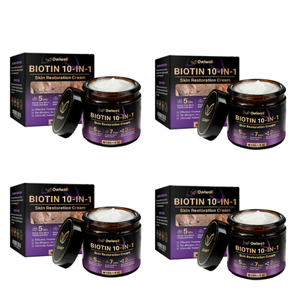 ✨Made and Shipped from USA ✨Owiwell® Biotin 10-in-1 Skin Restoration Cream 🍀