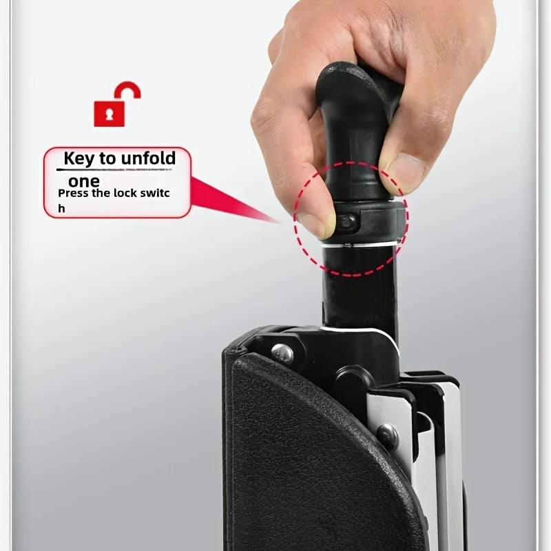 2-in-1 Folding Stool Cane I Walking Stick with Seat for ElderlyI Portable Mobility Aid for Seniors